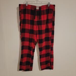 American Eagle Mens Pajama‎ Pants Size XL Cozy Buffalo Check Holiday Winter